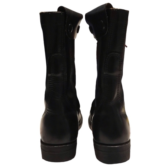 WOMENS VINTAGE CAROLINA REAL LEATHER LOGGER WORK BOOTS WITH A TOUCH OF GLAM - Picture 6 of 13